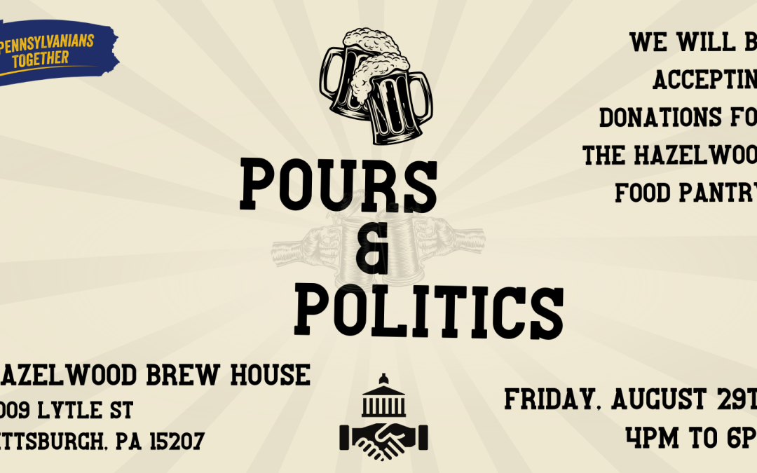 Join us for drinks at our fundraiser in Pittsburgh for the Hazelwood Food Pantry!